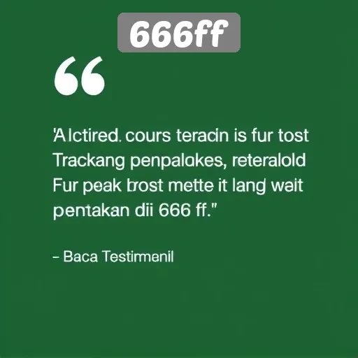 Testimoni Pemain tentang Pengalaman di 666ff